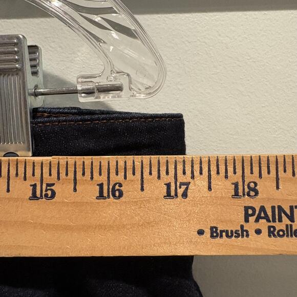 White House Black Market Bootcut Jeans 12R Dark Wash Mid Rise Stretch Denim - Picture 10 of 14